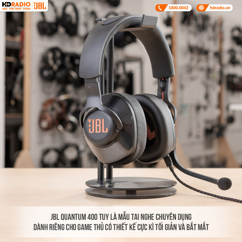 Tai Nghe JBL Quantum 400 (Gaming, Jack 3.5mm)-5