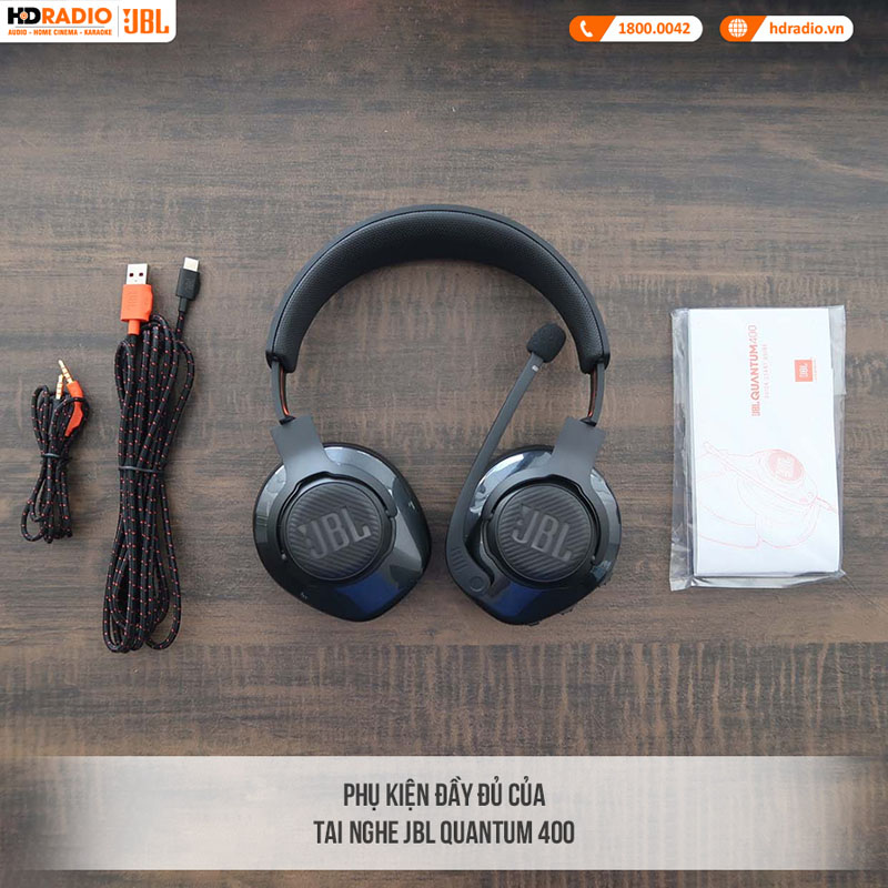 Tai Nghe JBL Quantum 400 (Gaming, Jack 3.5mm)-8