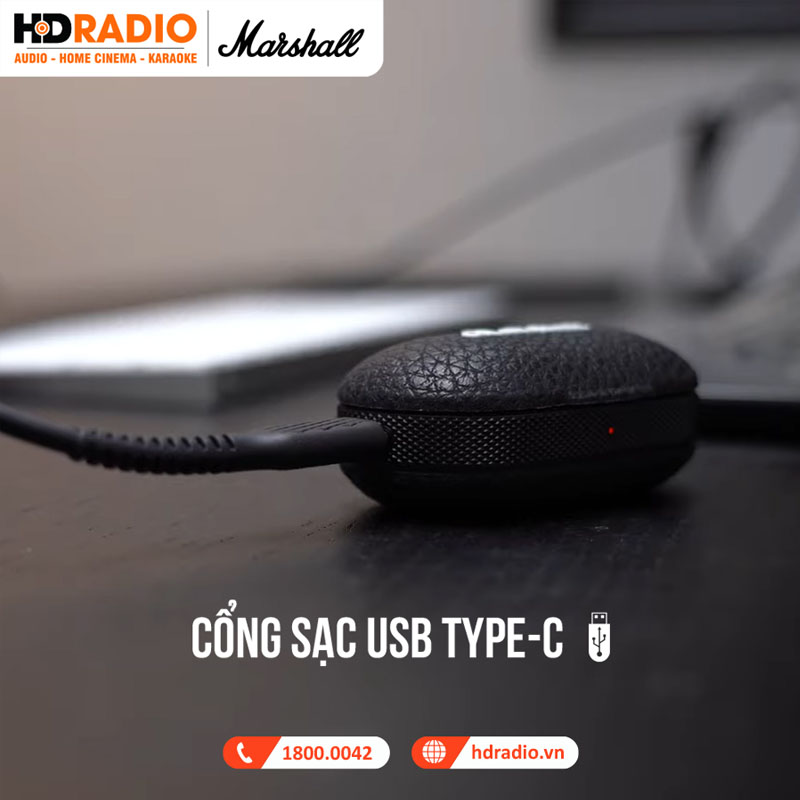 Tai Nghe Marshall Mode 2 (Không Dây, Pin 5 Giờ, IPX5)-4