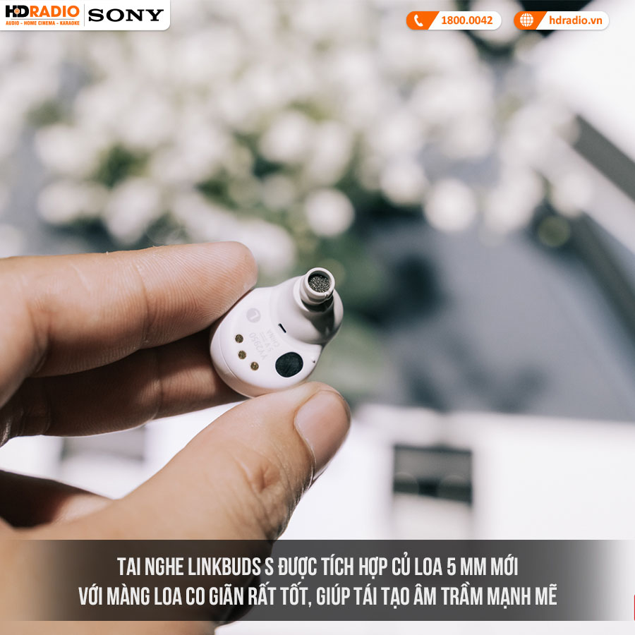 Tai Nghe Sony LinkBuds S (Không Dây, Chống Ồn, Pin 6 Giờ, IPX4, Bluetooth 5.2)-2