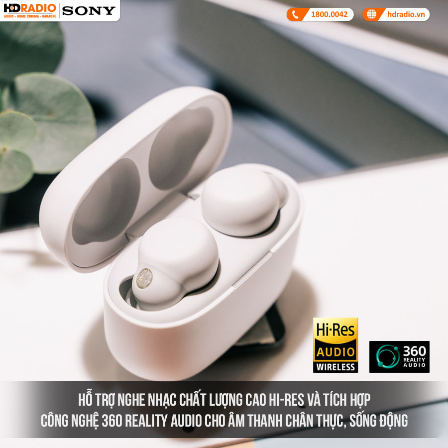 Tai Nghe Sony LinkBuds S (Không Dây, Chống Ồn, Pin 6 Giờ, IPX4, Bluetooth 5.2)-4