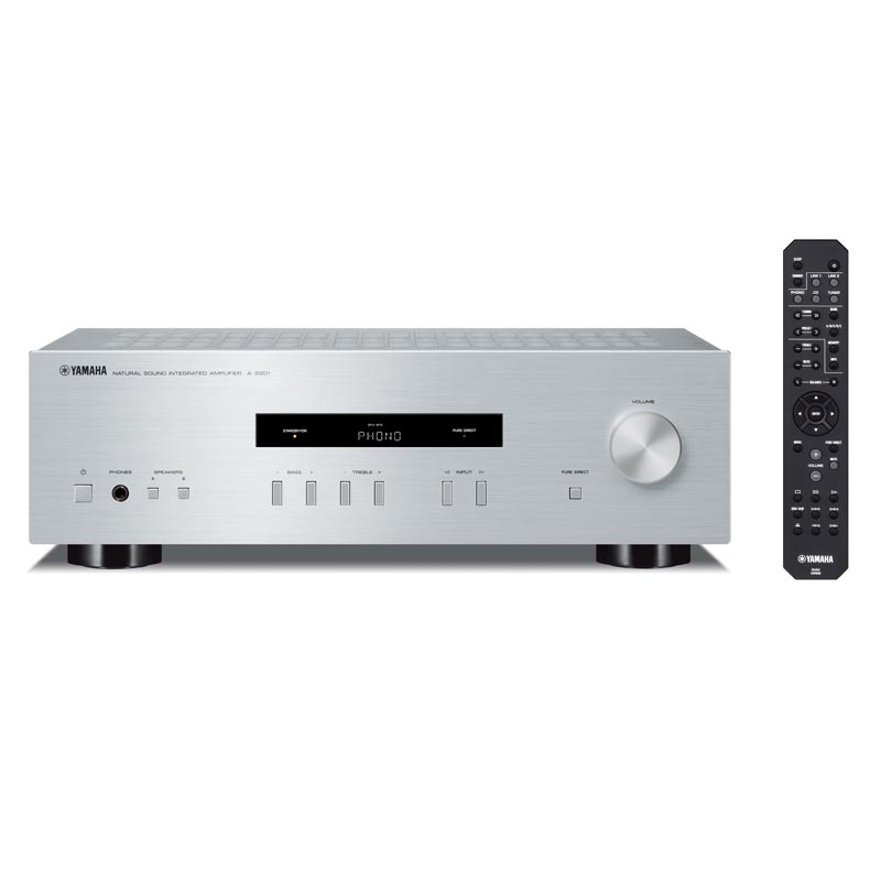 Amply Yamaha A-S201, 2 Kênh, 100W/CH(8Ohm), Cổng kết nối điện thoại-1