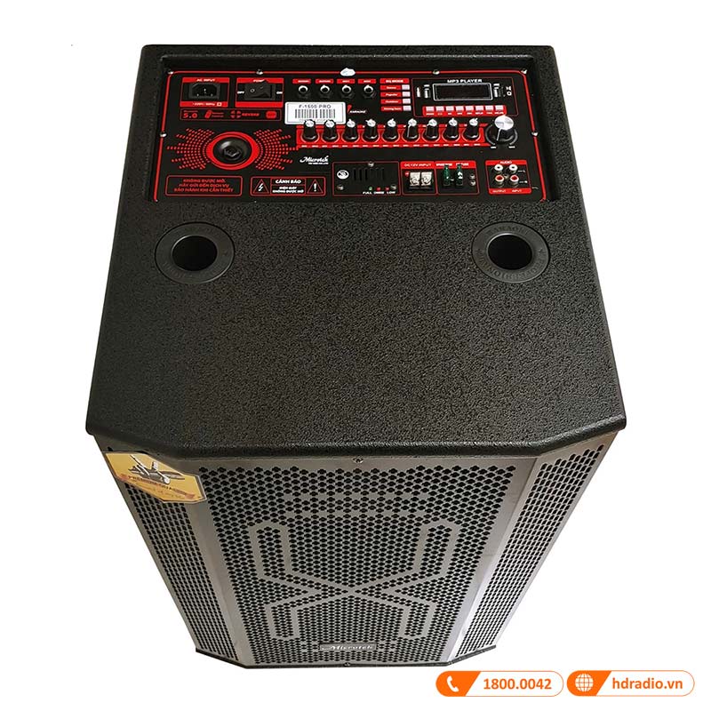 Loa kéo Microtek F-1600, Màn loa 30.5cm, 350W-1