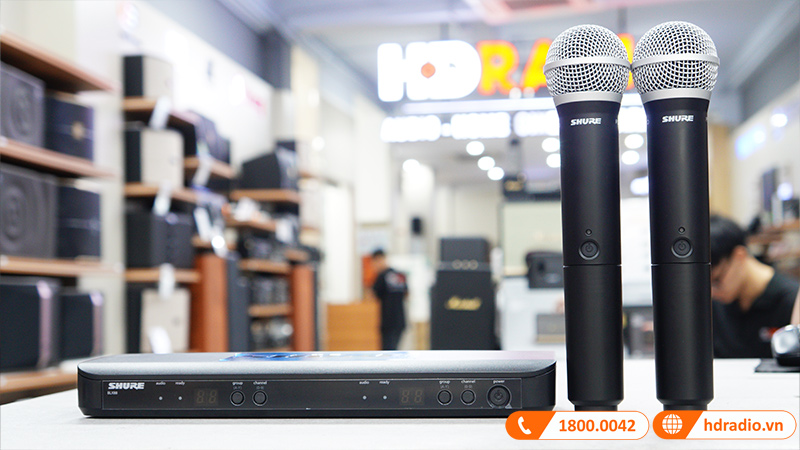 Micro không dây Shure BLX88/PG58, công nghệ QuickScan-2