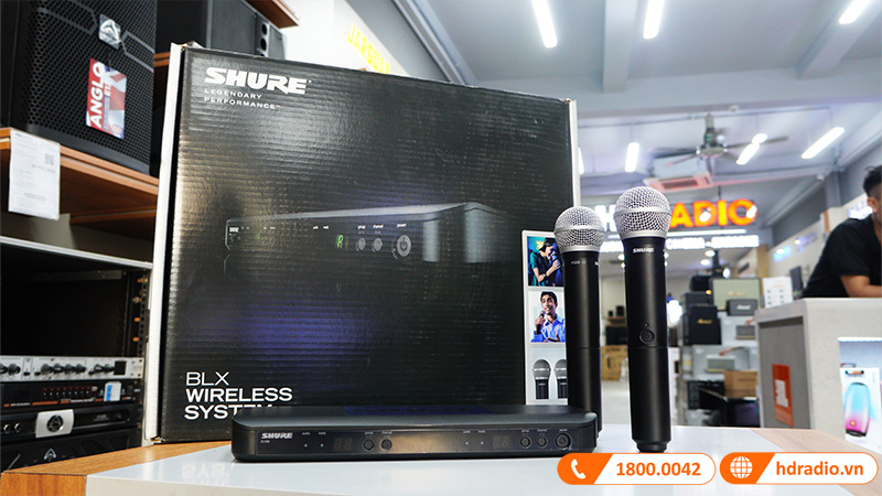 Micro không dây Shure BLX88/PG58, công nghệ QuickScan-3