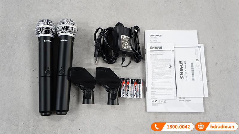 Micro không dây Shure BLX88/PG58, công nghệ QuickScan-9