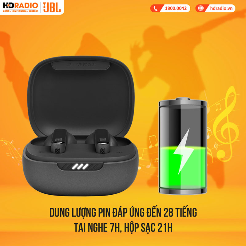Tai Nghe JBL Live Pro+ TWS (Không Dây, Chống Ồn, Pin 7 Giờ, IPX4, Bluetooth 5.0)-7