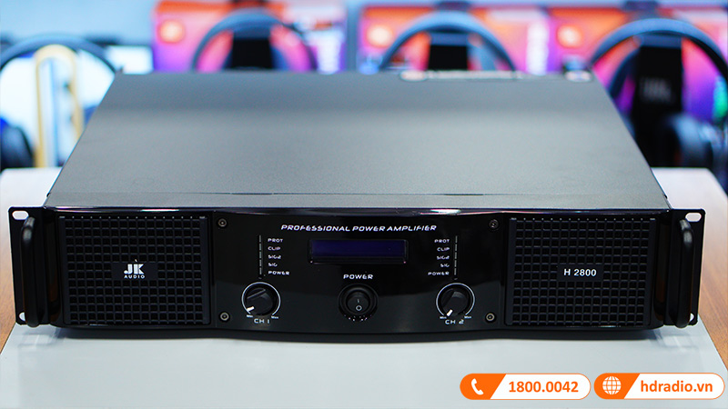 Cục Công Suất JKAudio H2800, 800W x 2 Kênh, Class H-3