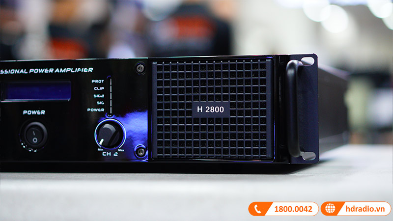 Cục Công Suất JKAudio H2800, 800W x 2 Kênh, Class H-5