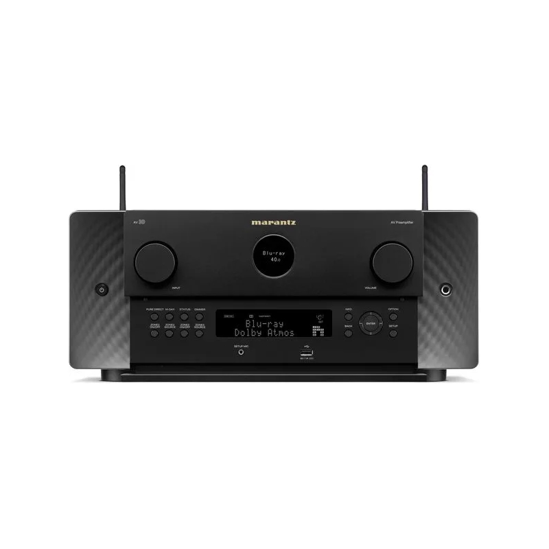 Pre Amply Marantz AV 10, Dolby Atmos (lên đến 7.1.6 hoặc 9.1.4), DTS: X và Auro-3D (lên đến 13.1)-2