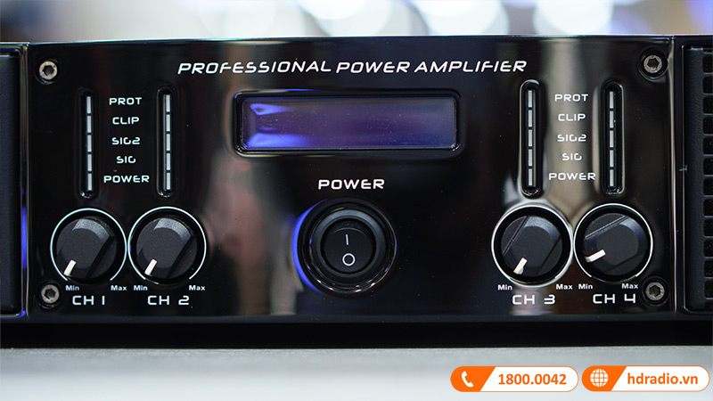 Cục công suất JKAudio H4400, 400W x 4 Kênh, Class H-4