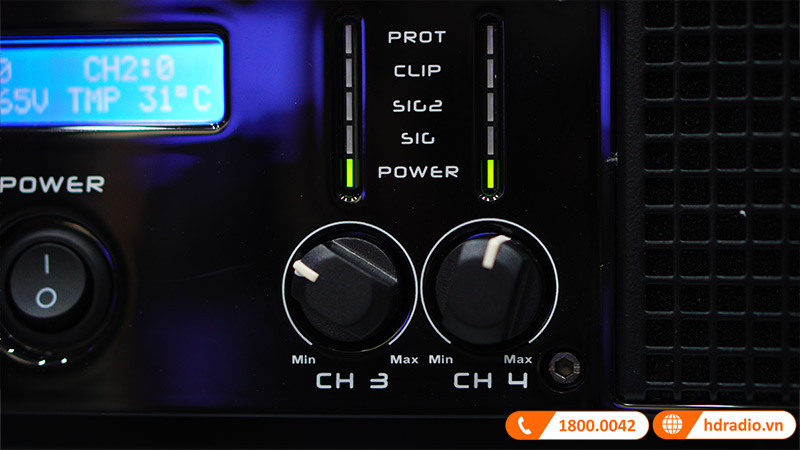 Cục công suất JKAudio H4400, 400W x 4 Kênh, Class H-5