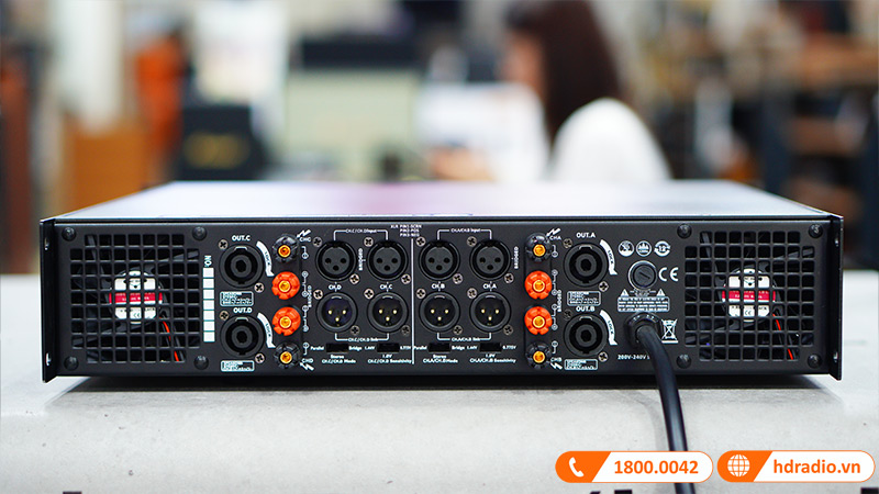 Cục công suất JKAudio H4400, 400W x 4 Kênh, Class H-8