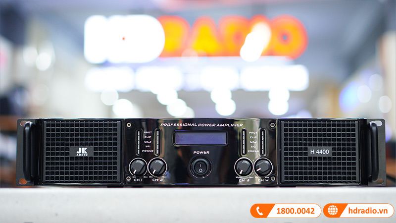 Cục công suất JKAudio H4400, 400W x 4 Kênh, Class H-12