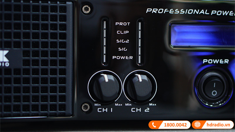 Cục công suất JKAudio H4800, 800W x 4 Kênh, Class H-5