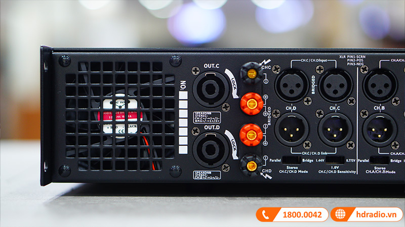 Cục công suất JKAudio H4800, 800W x 4 Kênh, Class H-11