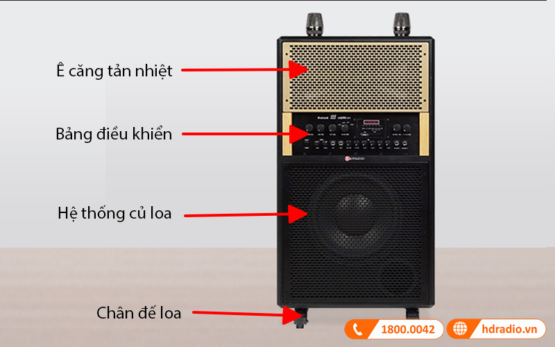 Loa Sumico Mobile Station 10, Bass 25 cm, Công Suất 250W, Pin 8H-4