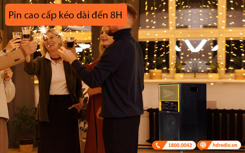 Loa Sumico Mobile Station 10, Bass 25 cm, Công Suất 250W, Pin 8H-5