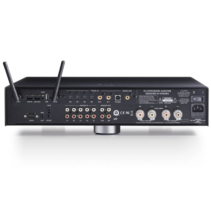 Amply Primare I25 Prisma, 2 Kênh, 100W/CH (8Ohm), Bluetooth, Wifi-5