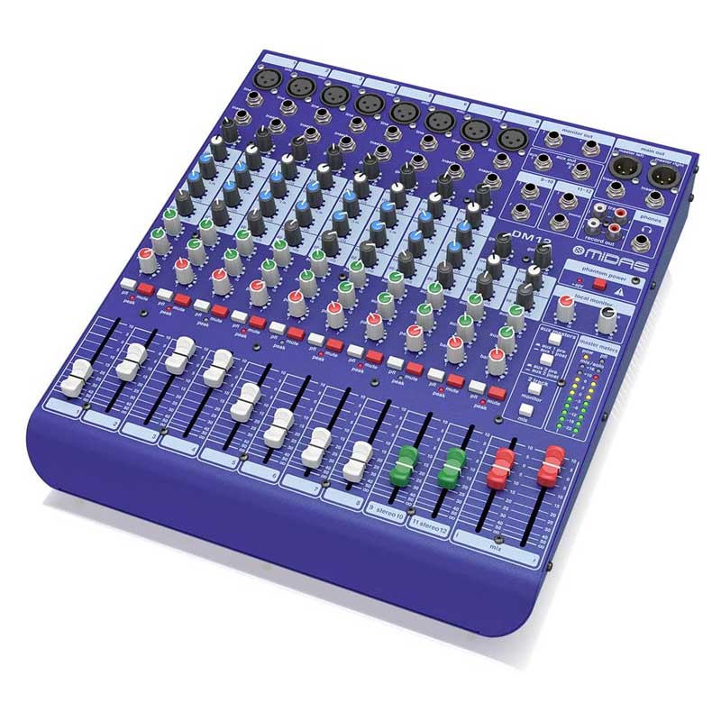 Bàn mixer Midas DM12, 12 kênh, EQ 3-band với điều khiển Mid Freq-1