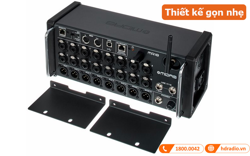 Bộ Mixer Midas MR 18 + Flyht Case Bundle-3