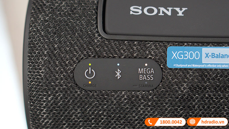 Loa Sony SRS-XG300, Pin 25h, IP67, Bluetooth 5.2, AUX-8