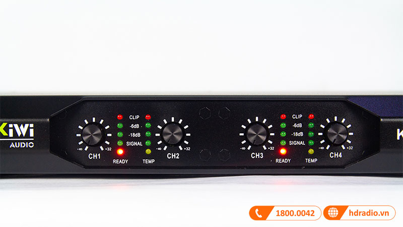 Cục đẩy nguồn xung Kiwi KA4450, 450W x 4 kênh, Class D-1