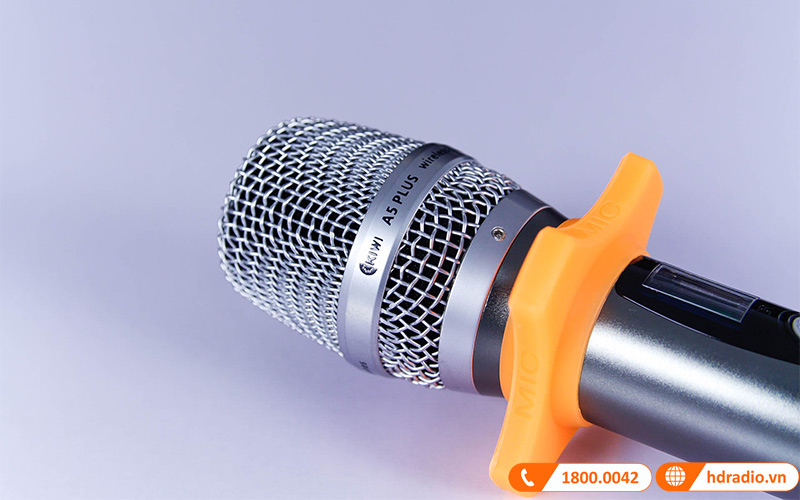 Micro không dây Kiwi A5 Plus, Dò sóng sạch, Khóa phím-9