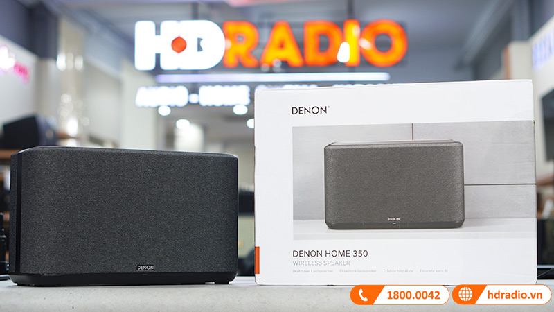 Loa DENON Home 350, Điều khiển giọng nói, Kết nối đa phòng, Bluetooth, Wifi, AirPlay 2, AUX, USB-1