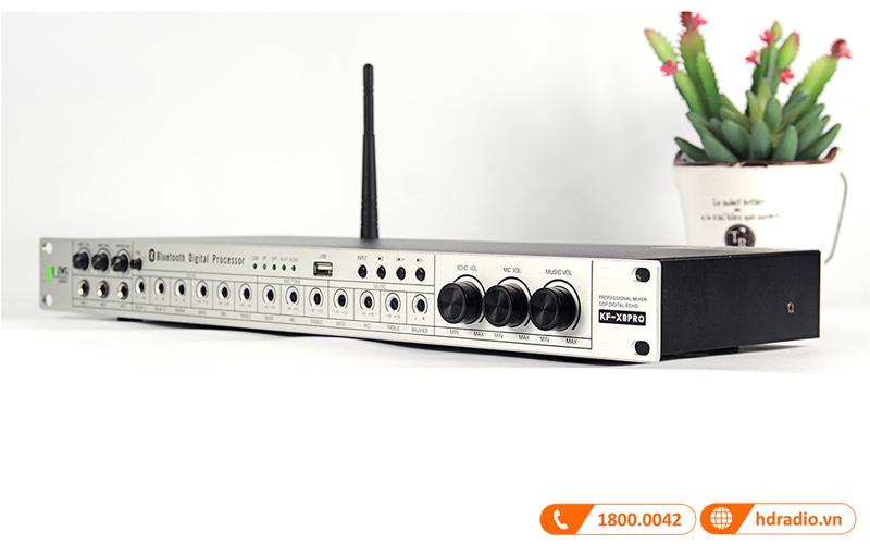 Vang cơ Kiwi KF X8 Pro, Bluetooth 4.0, DSP Digital Echo, Cổng Optical-1