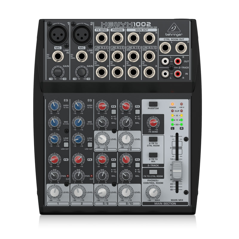 Bàn Mixer Behringer Xenyx 1002, 2 kênh, Analog, 10 Inputs, 2 Bus-1