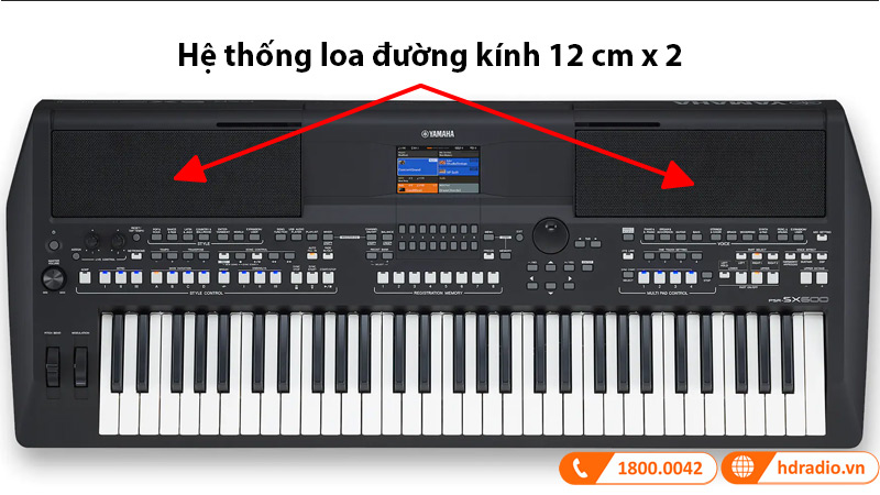 Đàn Organ Yamaha PSR SX600, 61 phím, 850 Tiếng nhạc, 43 Bộ Trống/SFX, 480 Tiếng nhạc XG, Unison Accent-10