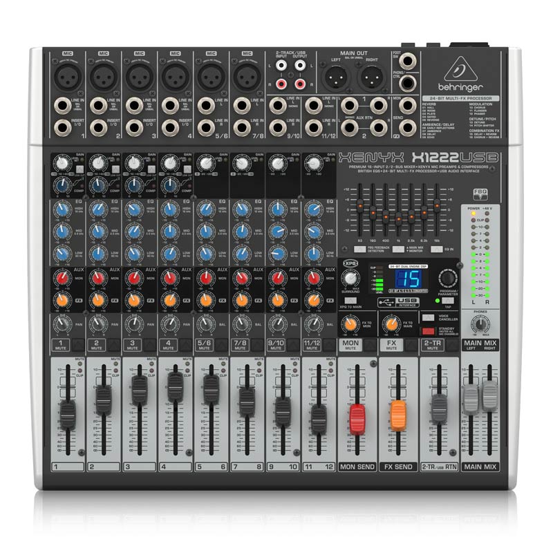 Bàn Mixer Behringer Xenyx X1222 USB B-Stock, 16 Inputs, 2/2Bus-1