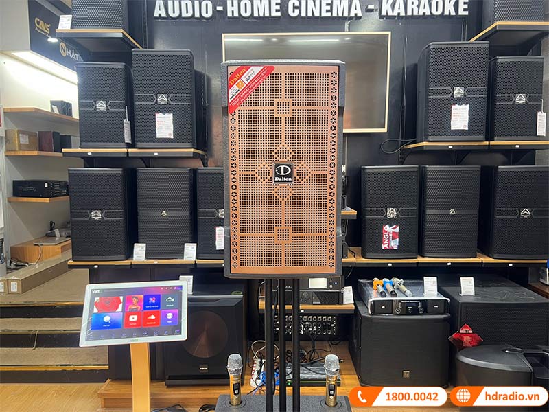 Bộ Loa sân khấu biểu diễn Dalton LP-110F Kèm Sub Dalton LP-115SA, công suất 1000W, Bass 30, Kèm 2 micro (Nguồn Điện 220V)-3