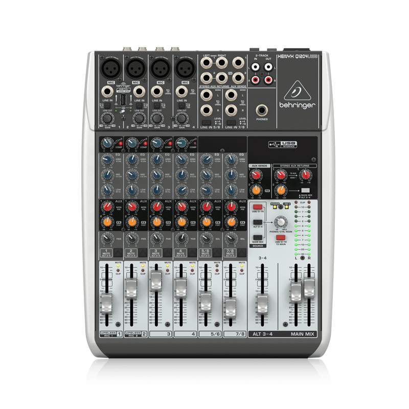Bàn Mixer Behringer Xenyx Q1204USB, 12 Inputs, 2/2 Bus-2