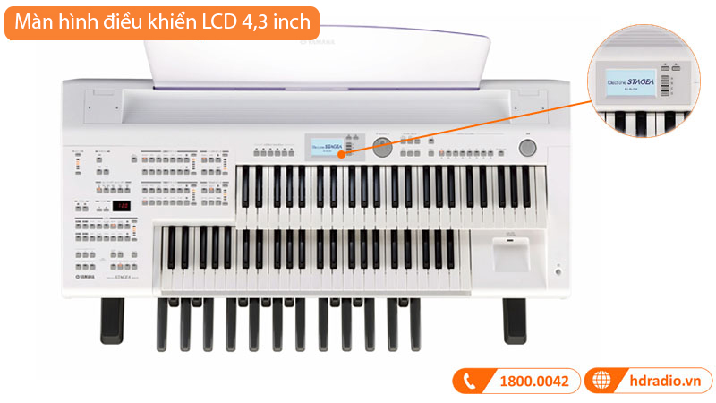 Bộ Đàn Electone Yamaha ELB-02, Electronic Organ 2 Tầng, Bàn Phím FSB, 540 Âm Sắc, 368 Giai Điệu, Có Chức Năng Ghi, Tích Hợp Loa-6