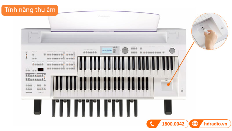 Bộ Đàn Electone Yamaha ELB-02, Electronic Organ 2 Tầng, Bàn Phím FSB, 540 Âm Sắc, 368 Giai Điệu, Có Chức Năng Ghi, Tích Hợp Loa-15