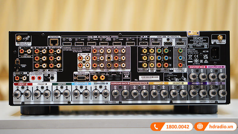 Amply Denon AVC-X6700H, 8K, 11.2 Kênh, 140W/CH, Bluetooth-7