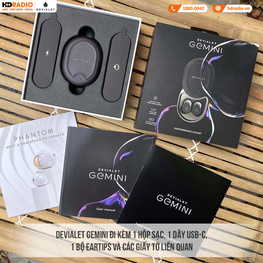 Tai Nghe Devialet Gemini (Không Dây, Chống Ồn, Pin 8 Giờ, IPX4)-11
