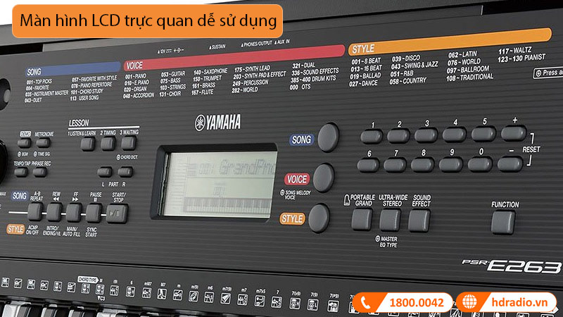 Đàn Organ Yamaha PSR E263-6
