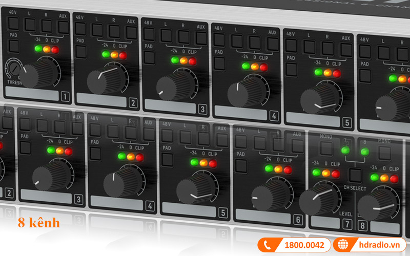 Mixer Behringer ZMX8210 V2 Ultrazone 8 Kênh, 3 Bus-2