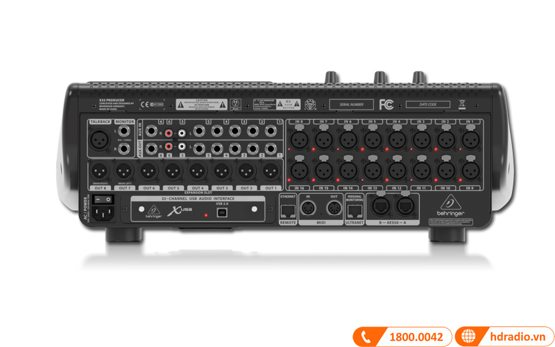 Bàn mixer Behringer X32 Producer 40 Inputs, 25 Bus, 16 Midas Preamps, 17 Faders, 32 Kênh-5