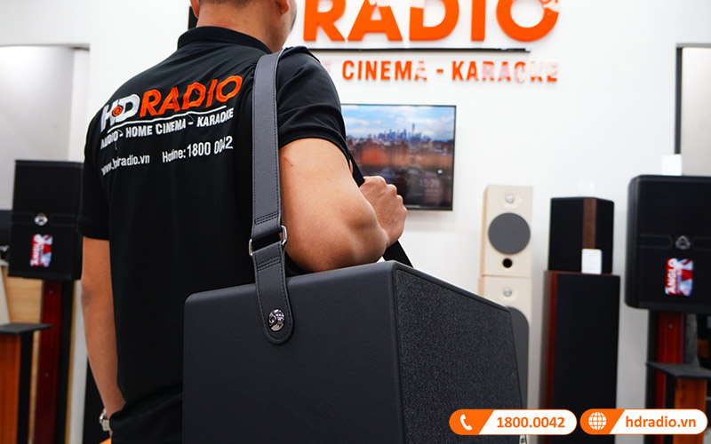 Loa Neko NK800, Bass 16.5cm, công Suất 120W, Pin 6-7h, Kèm 2 Tay Mic (có sẵn pin cho mic và có thể sạc lại)-22