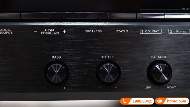 Amply Denon DRA-800H (2 Kênh, 100W/CH, HEOS, AirPlay 2, Bluetooth, WiFi, HDMI, Optical, Analog RCA)-9