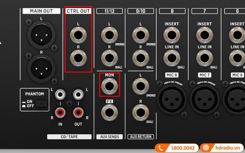 Mixer Behringer RX1202FX 12 Inputs-5