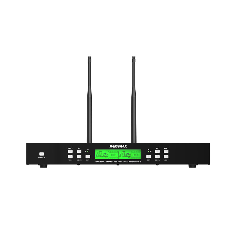 Micro không dây Paramax SM2500 Smart, Cảm Biến Tự Ngắt, Chống Hú-1