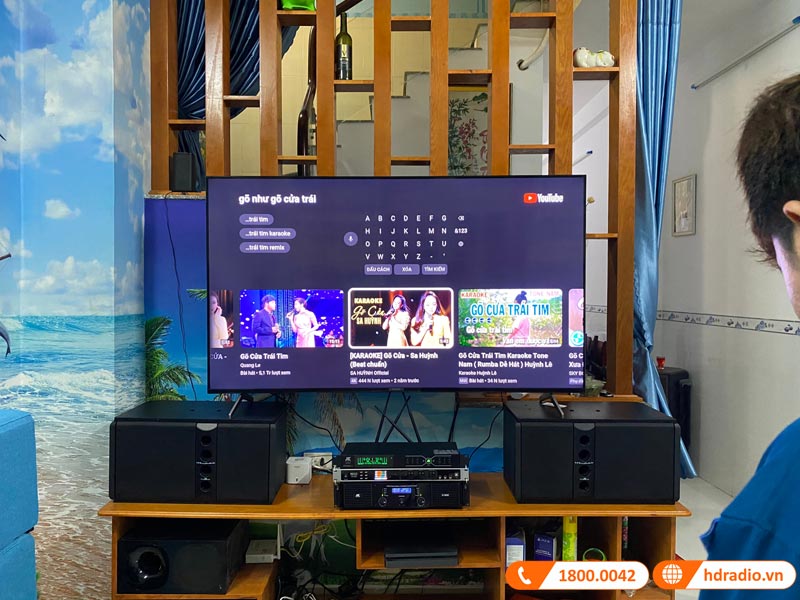 Dàn Karaoke Wharfedale HK37 (Wharfedale 5190, Công suất, DK1000, Micro Không dây)-2