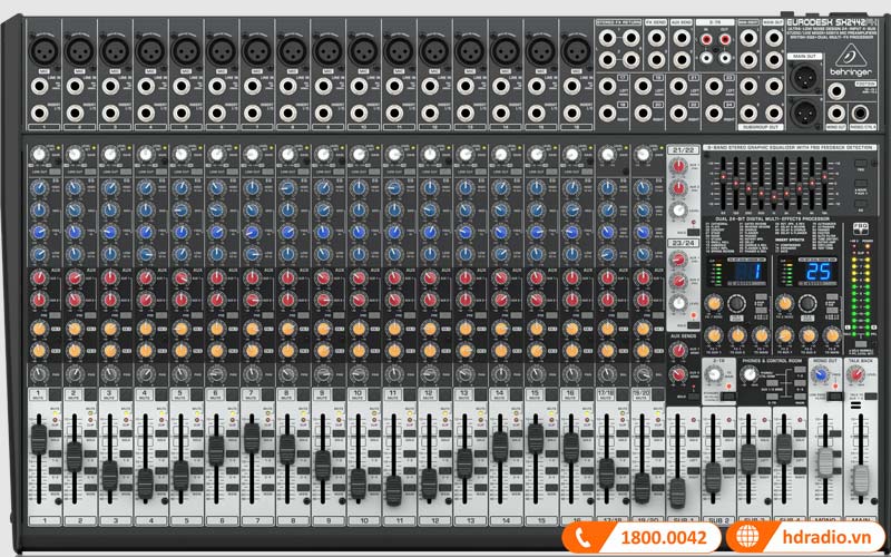 Bàn mixer Behringer SX2442FX 24 Inputs, 4 Bus-2