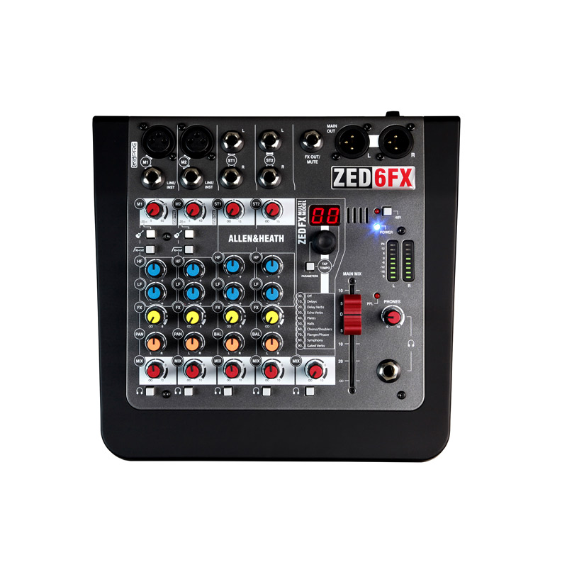 Bàn mixer Allen & Heath ZED-6FX 6 Inputs, 2 EQ-1