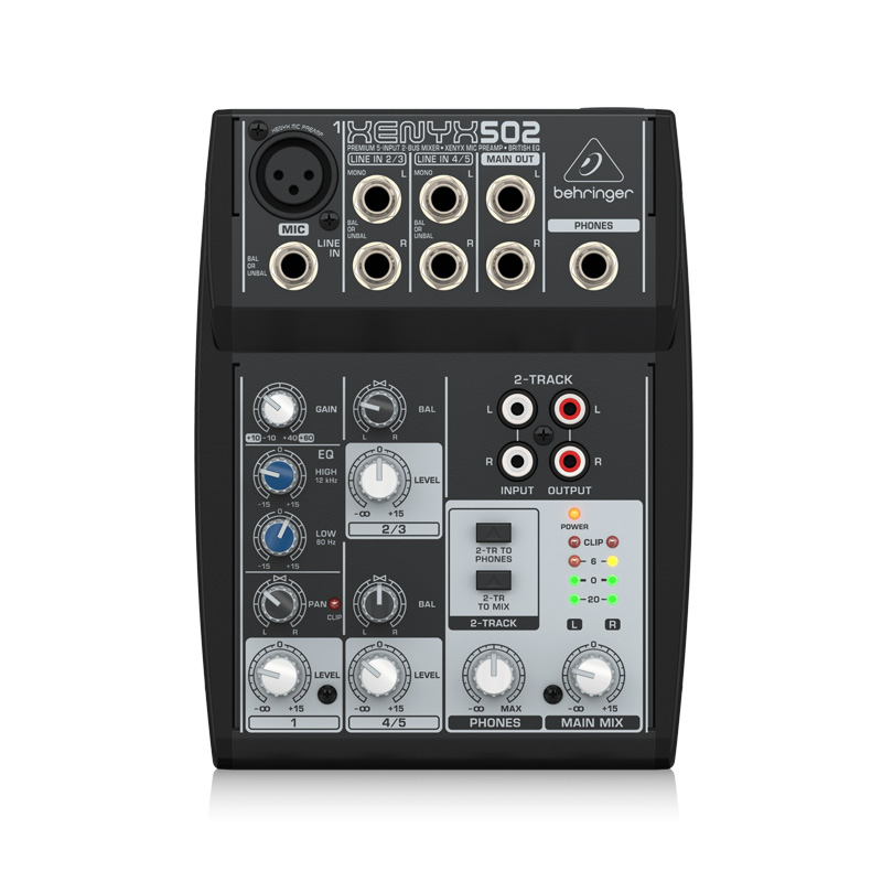 Bàn mixer Behringer Xenyx 502 5 Inputs, 2 bus-2